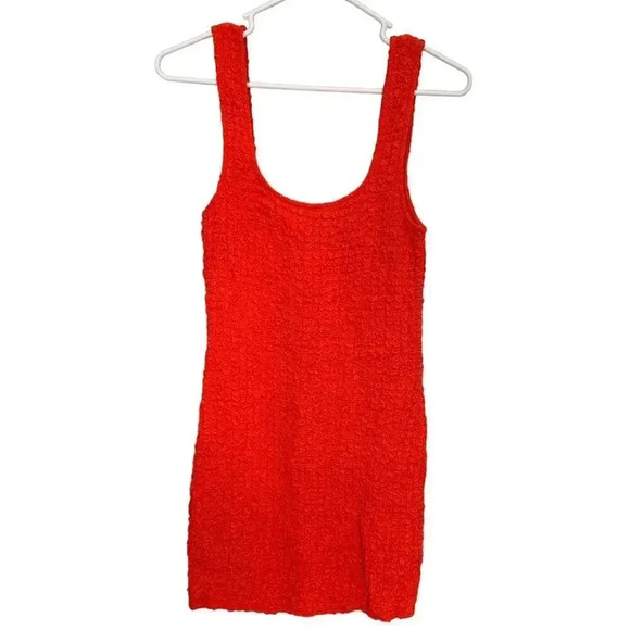 NEW- NWOT Rails Julie Cherry Red Smocked Mini Dress | Size S - Picture 5 of 7